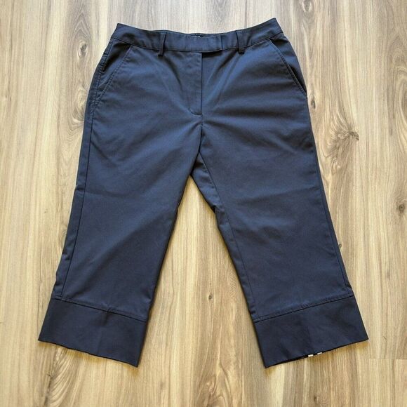 Adidas Climacool Women's Golf Capri Charcoal Size 2 Stretch Pockets EUC - Picture 1 of 8